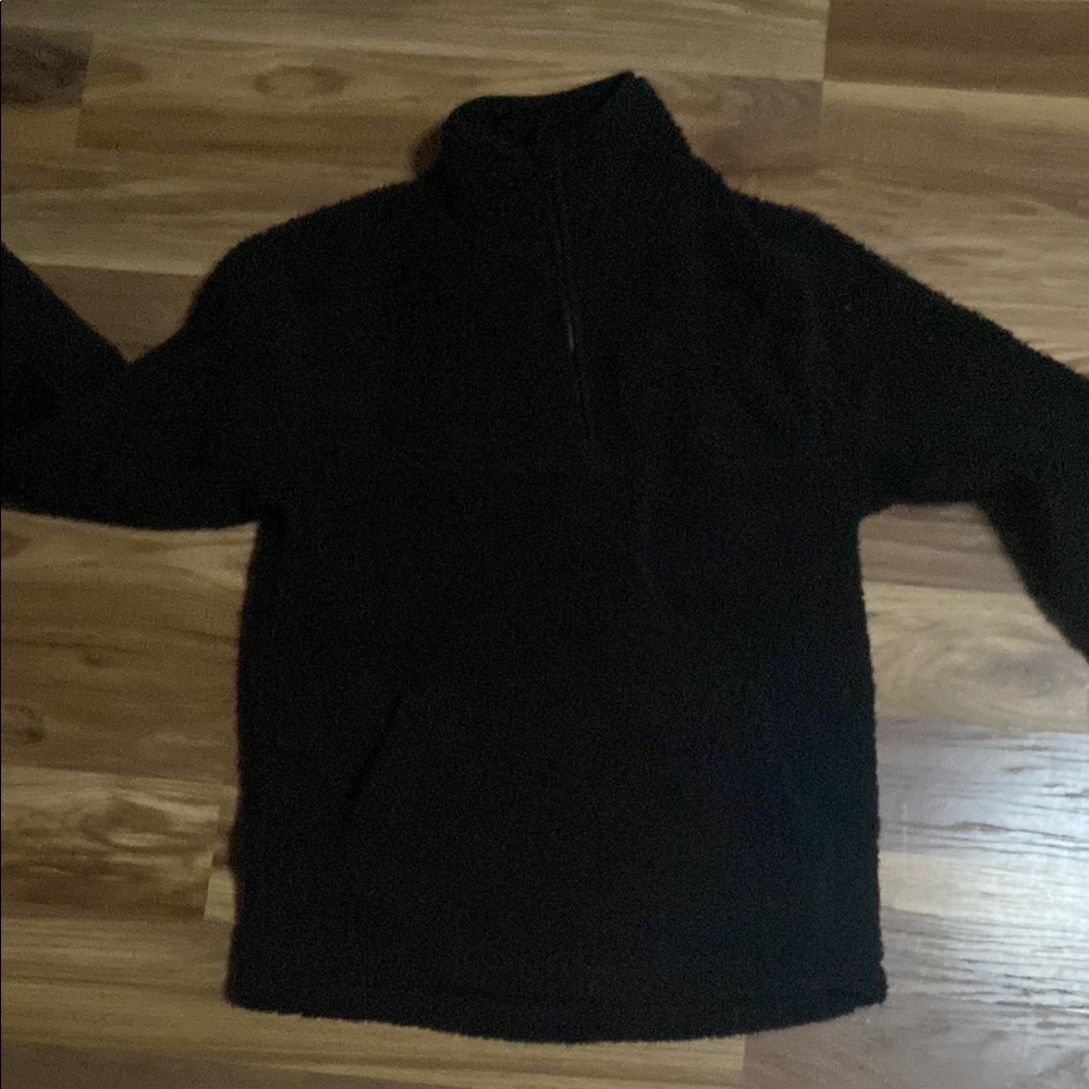 No Boundaries Black Zip Up Sweater